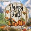 Garden decorations,autumn harvest festival decorations,wooden hanging decorative signs,"happy fall" signs, Pumpkin pattern,2D flat products