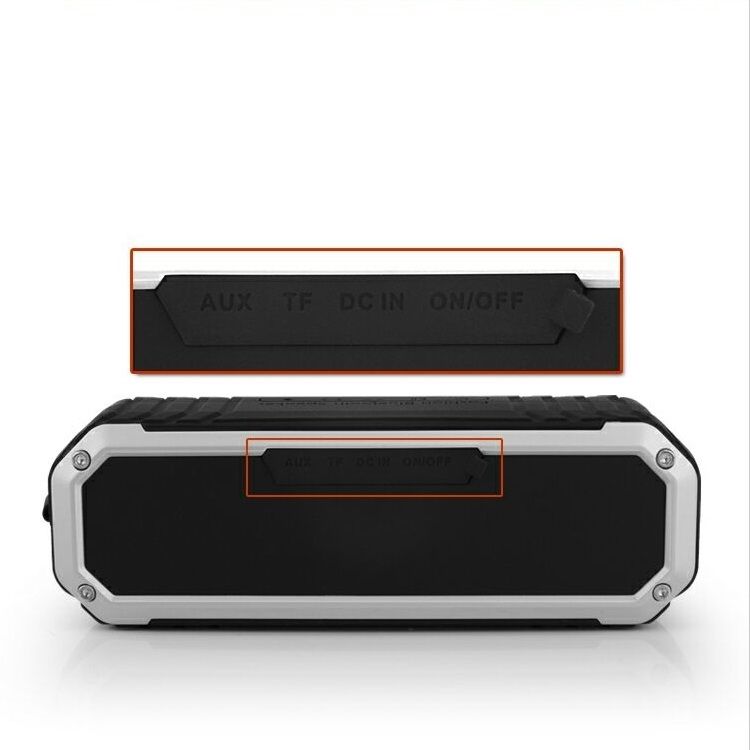 Mini Wireless Waterproof Bluetooth Stereo Speaker for Sport and Outdoor C28 Silver