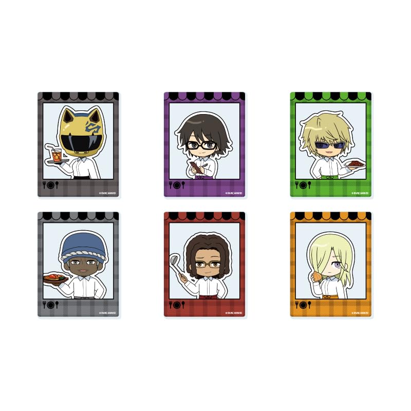 Durarara x 2 03 [Иллюстрация в стиле ПОП-АРТ] Акриловые Карточки НАБОР из 6 штук