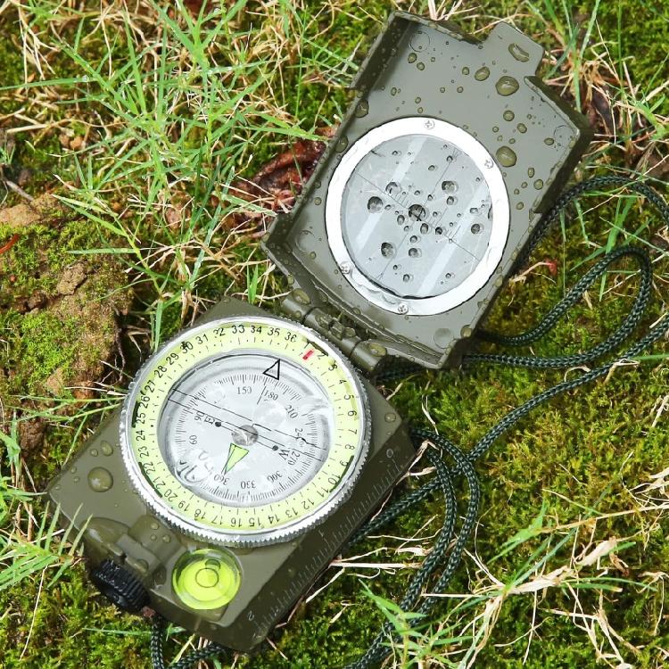 High Precision Compass North Green Compass Emergency Luminous Sighting Compass