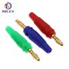 4mm Plugs Gold Plated Musical Speaker Cable Wire Pin Banana Plug Connectors Socket Red Black Blue Green Yellow