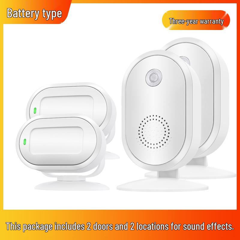 Sensor Store Entrance Alert: Welcomer Anti-theft Alarm and Split Doorbell for Supermarkets.