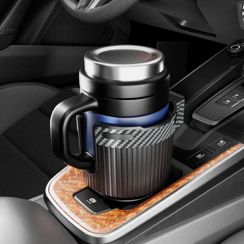 

Car Cup Holder Expander Auto Drink Holder Extender Top Detachable Design Vehicle Storage Tool for SUVs RVs Sedans and Mini Cars чёрный