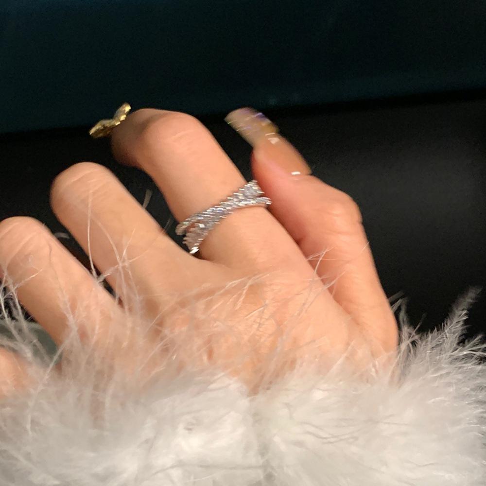 Xiaohongshu S925 Sterling Silver Summer Ring: Women's High-End Niche Light Luxury, Non-Fading Silver Jewelry