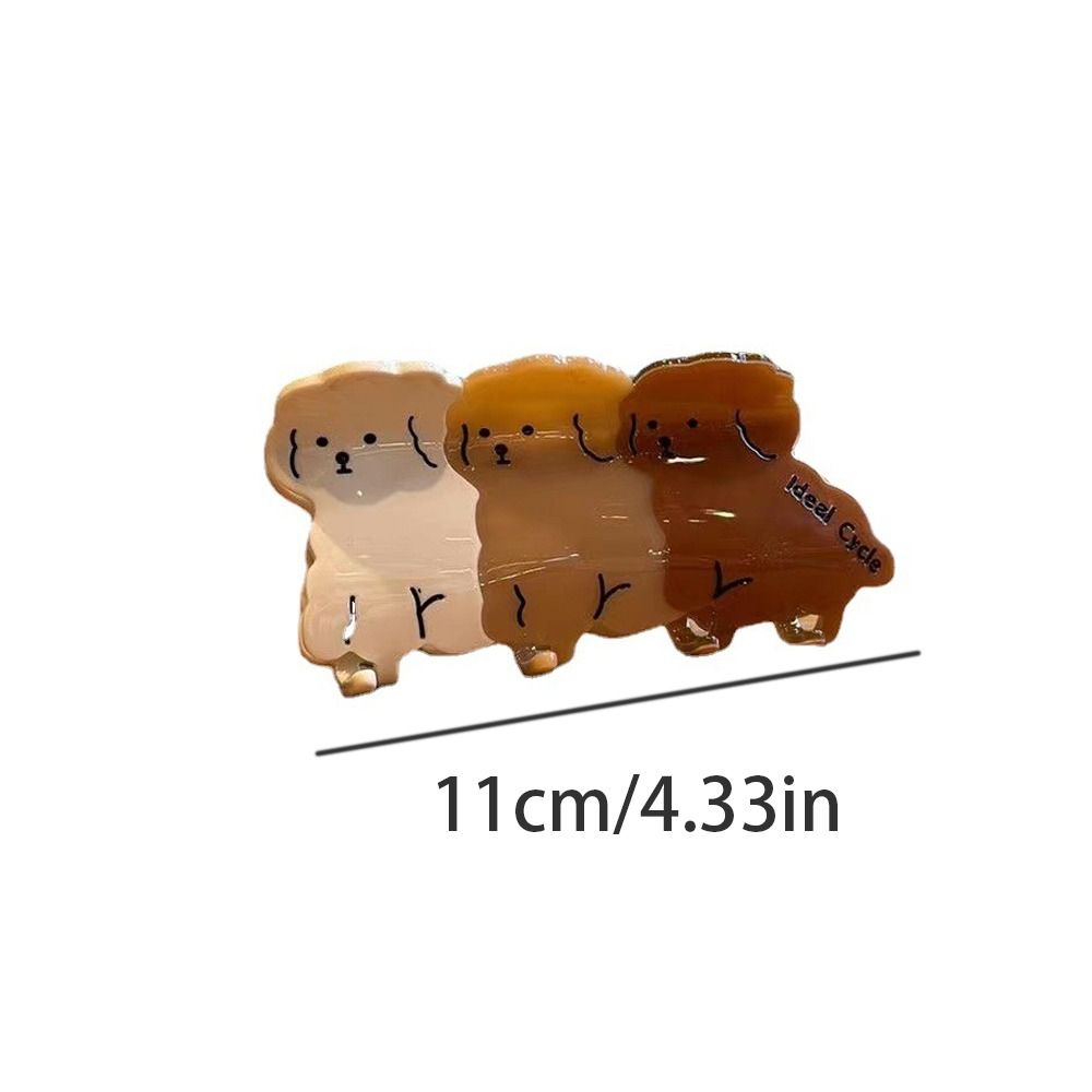 Holder Letter Animals For Girls Puppy Dog Korean Shark Clip Acetate Dog Hair Claw Women Hair Clip