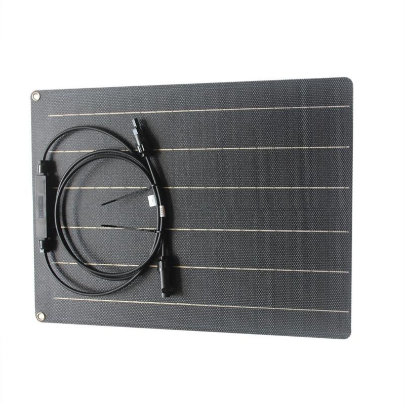 

Легкая Гибкая Солнечная Панель 30 Вт Уличная Водонепроницаемая Зарядка Совместима для Мобильных Устройств 12 В Систем 1