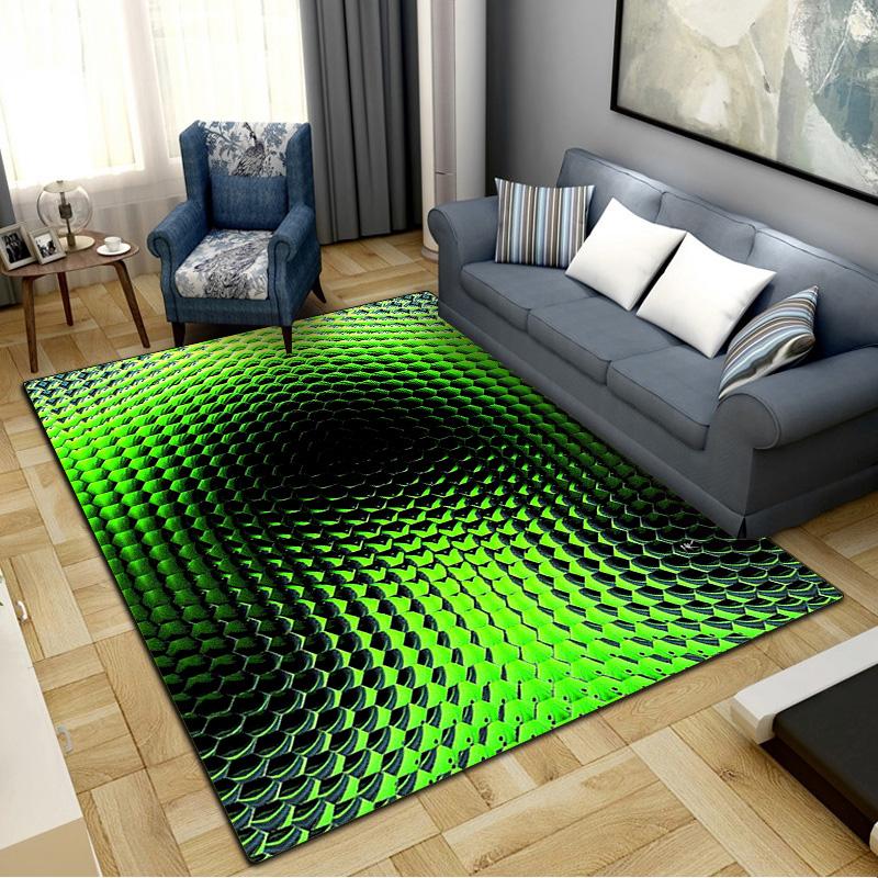 3D Hexagonal Honeycomb Carpet Rug for Living Room Bedroom Home Sofa Decoration,Kids Play Non-slip Floor Mat