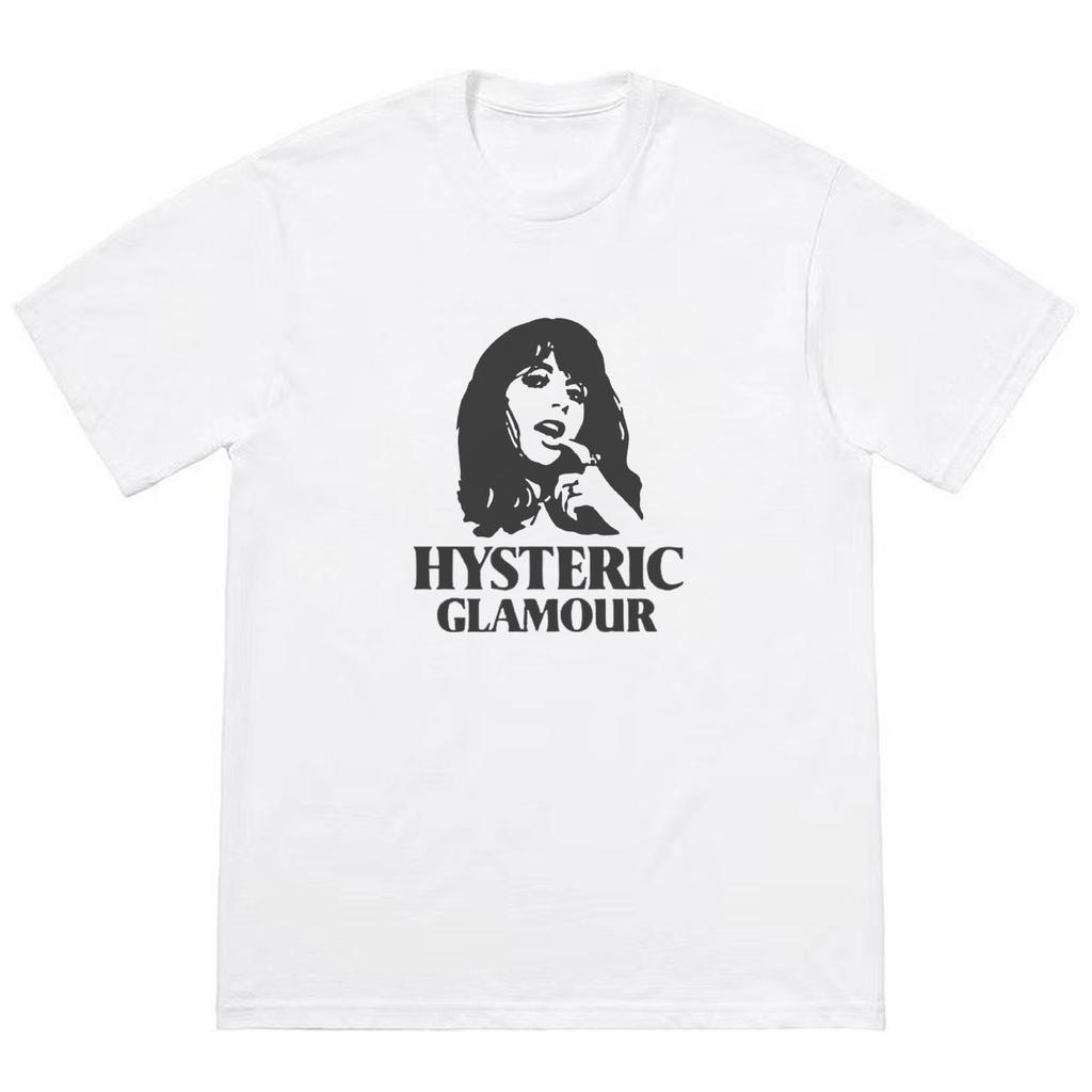 2026 Hysteric Glamour T-shirt American Retro Tee Street Culture Tide Brand T-shirt Niche High Quality Trend Short Sleeve Ins
