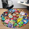 1pc Mario Gaming Characters Office Round Area Rug,  Under Office Chairs Bedroom Living Room Home Decor a0926200