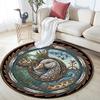 Duck Family Nature Round Area Rug Under Office Chairs Bedroom Living Room Home Decor