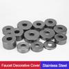 Useful Stainless Steel Shower Faucet Cover Round Grey Faucet Decorative Cover Flange Cover Kitchen