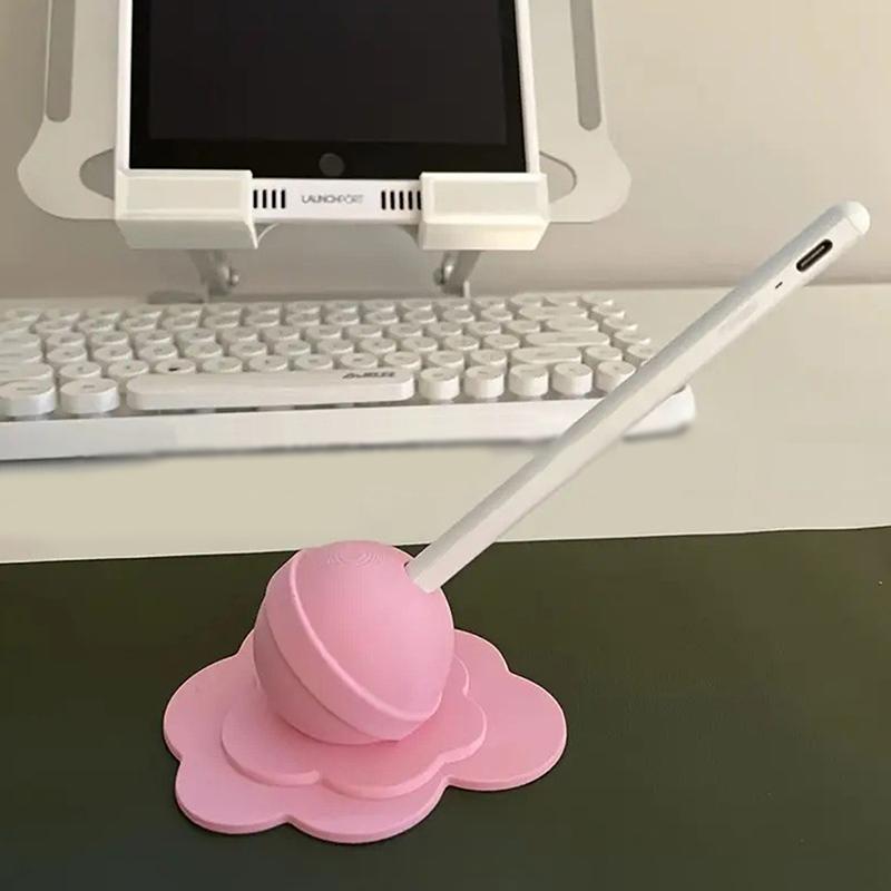 1pc Colorful Melting Lollipop Sculpture Pencil Holder Art Crafts Desk Ornaments Home Decoration New and High Quality