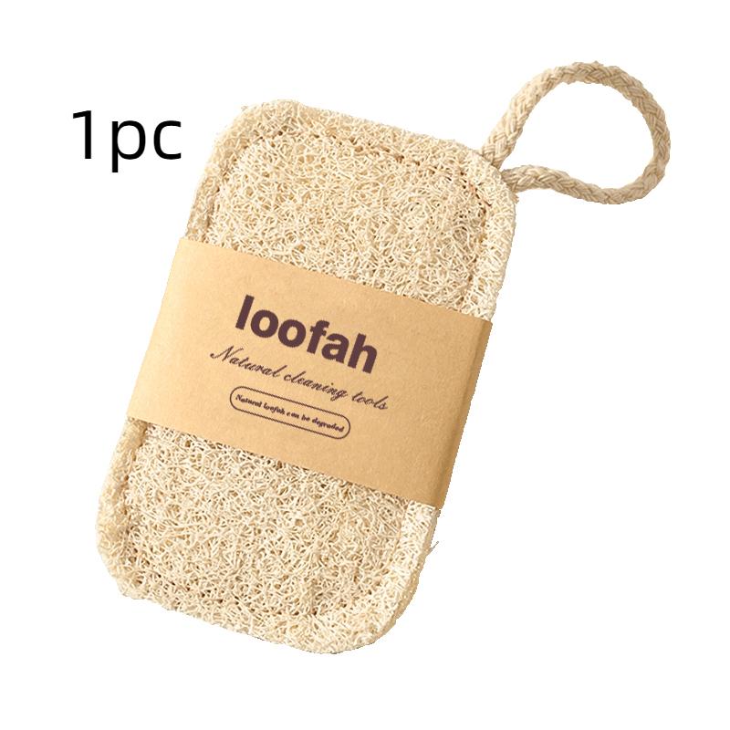 

Natural Luffa Dish Towel Washing Cloth Sponge Loofah Scrub Pad Dish Pot Oil Stain Removing Scrubber Kitchen Clean Brushes Pad