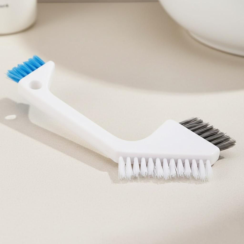 3 in 1 Heavy Duty Toilet Floor Crevice Cleaning Brush Set Stiff Bristles Bath Tile Scrubber
