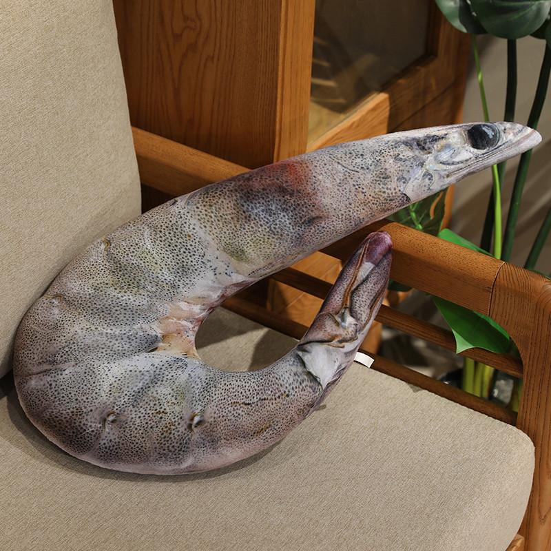 Cartoon Food Prawn Throw Pillow Plush Toy Doll Lobster Pliers Doll Home Pillow Cushion Doll