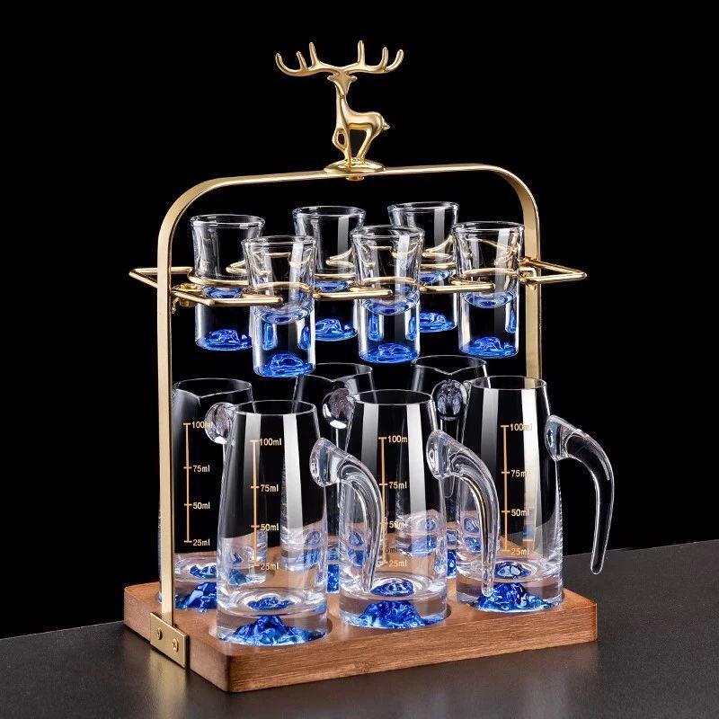 Crystal Glass Baijiu Decanter & Cup Set