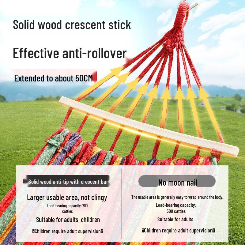 Anti-Rollover Double Outdoor Camping Hammock