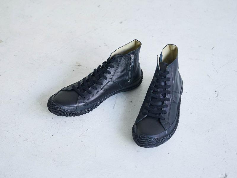 Spingle Handmade Kangaroo Leather Sneakers Spm-443 Black