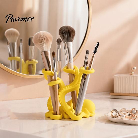 Octopus Toothbrush Holder Holder, Durable PLA Organizer, Creative Organizer Stand, Multi Functional Storage Cup Multi-functional Desk Rack for Makeup