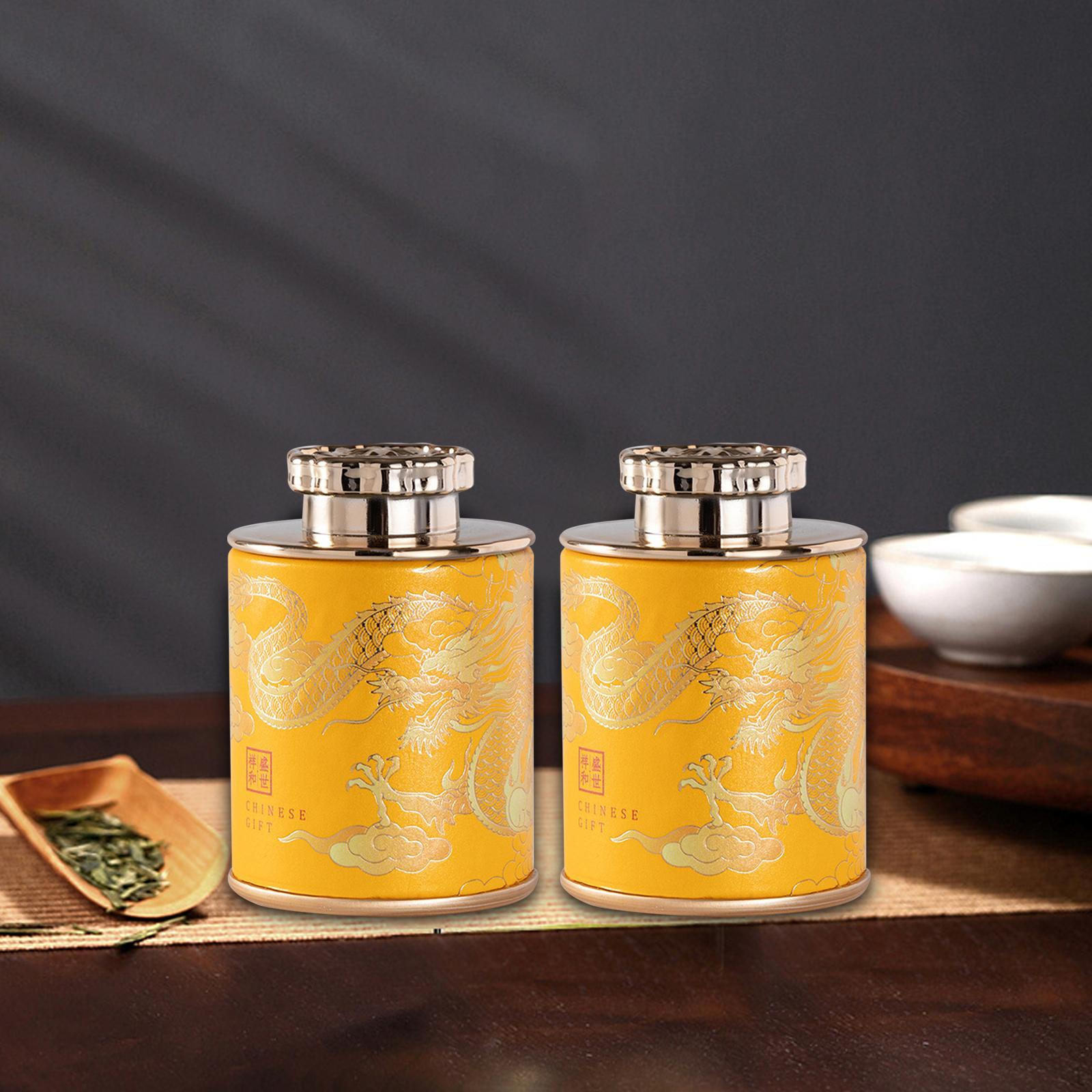 

Набор для хранения чая для декора дома и офиса золотой