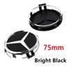 4pcs 56mm 60mm 68mm 75mm For Benz Car Wheel Center Hub Caps Rim Cover A180 A200 B180 B200 E200 W220 W213 W210 W164 Badge Emblem  KL1