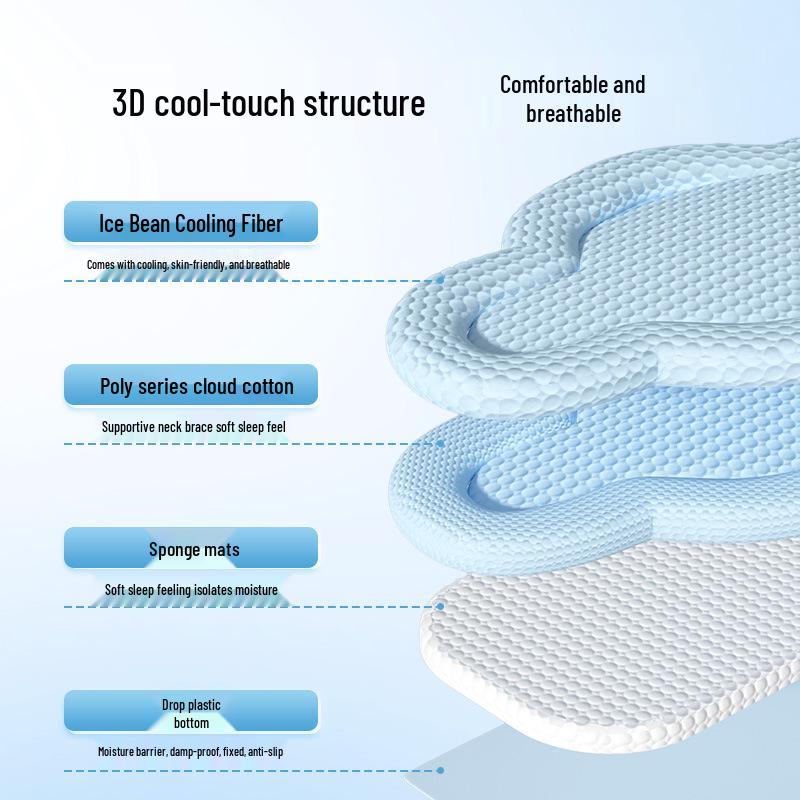 Cloud Shape 3D Cooling Mat for Pets - Breathable Enclosure Bed for Dogs and Cats
