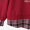 ZANZEA Women Casual Lapel Neck Long Sleeve Print Patchwork Loose Blouse