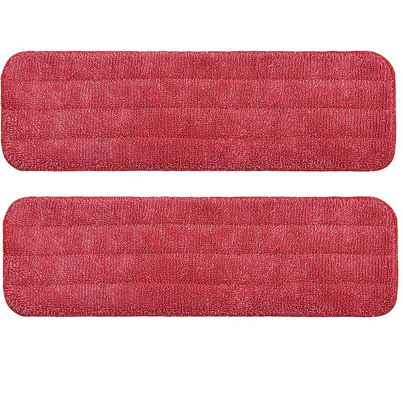 

2pcs Microfiber Commercial Mop Refill Pads Fit for Wet or Dry for Floor Cleaning in Kitchen/Bathroom/Hallway/School 2pcs красный