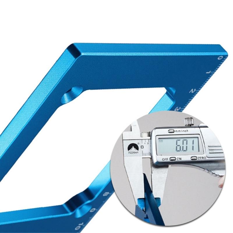 Aluminum Switching Socket Template Tool High Accuracy Provide Excellent Cutout Positioning for 86 Box Outlet Installation