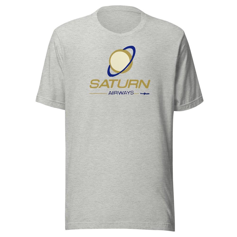 Saturn Airways Unisex T-Shirt Vintage Airline Carrier Oakland California Unisex T-Shirt XXL