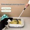 Metal Cat Litter Scoop Reusable Heavy Duty Sifting Shovel with Detachable Adjustable Long Handle for Chicken Coop Dogs