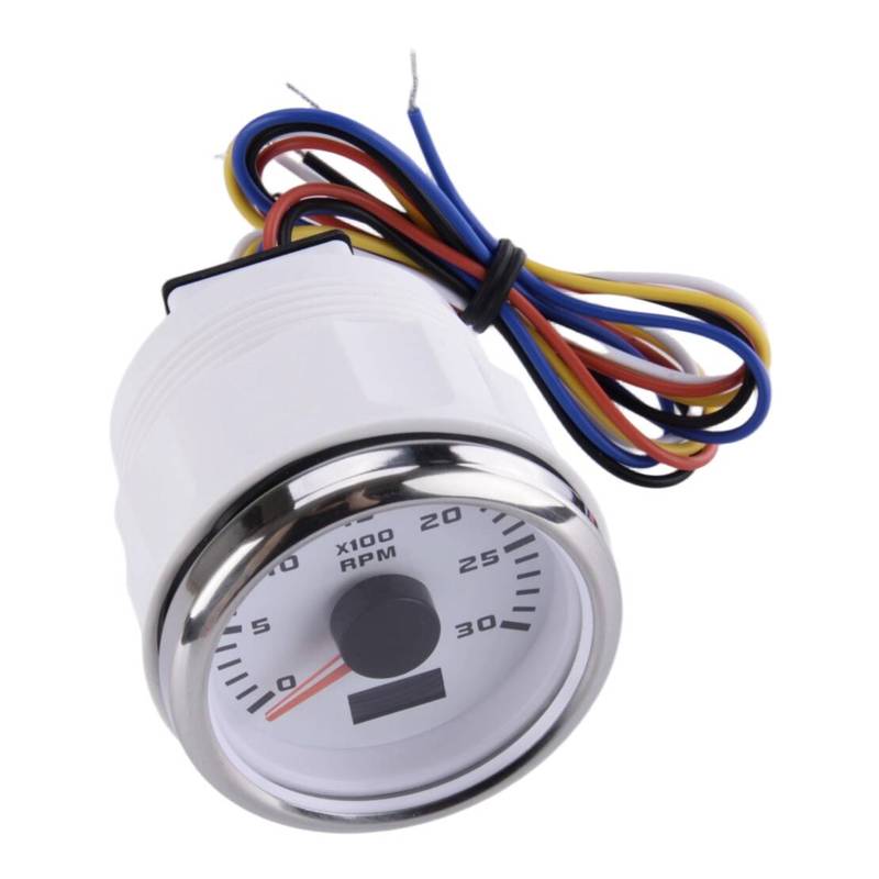 52MM Tachometer 0-3000RPM Diesel Engine Tacho Gauge trument Speedometer with Hour Meter Fit For Car Truck Marine Boat Yacht MULTI