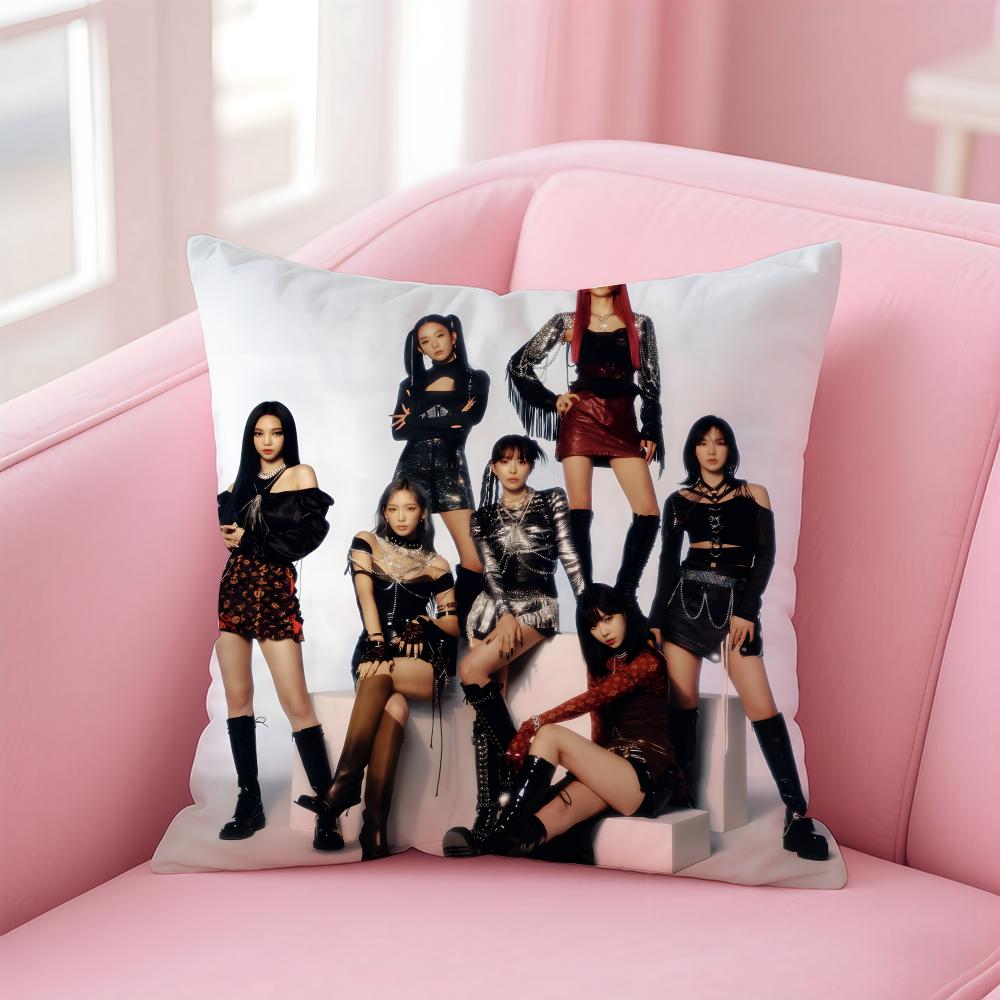 GGirls Generation Cushion Cover Pillow Case Soft Friendly Fabric  Concealed Zipper