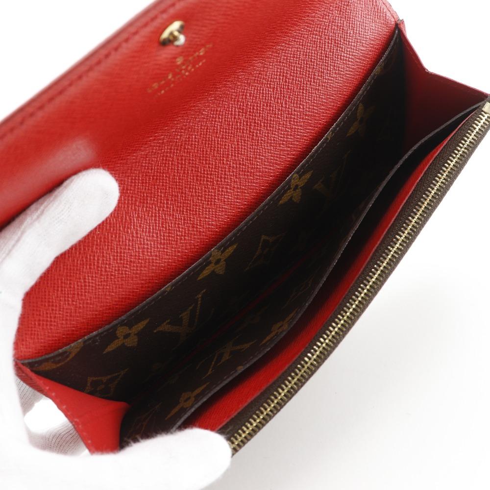 LOUIS VUITTON Portefeiulle Emily Purse M62941 Brown Monogram canvas flour Women Used