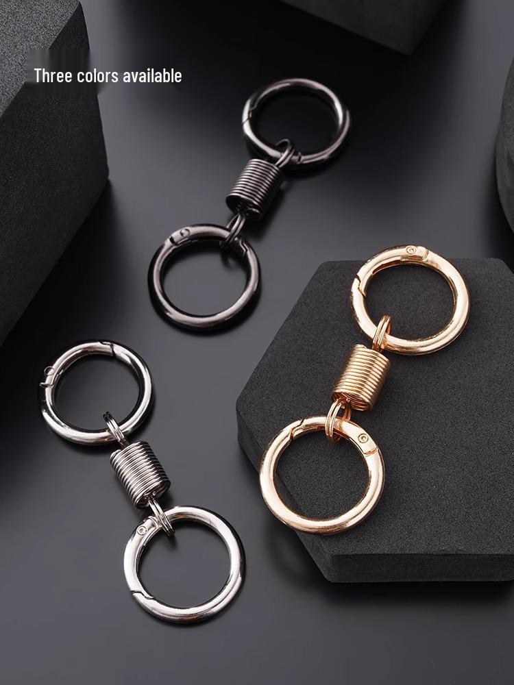 2025 High-End Double Ring Keychain: Spring Edition
