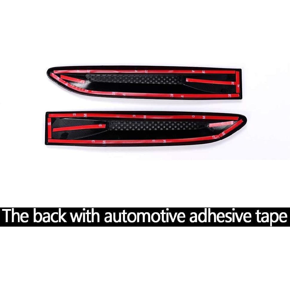 YIWANG ABS Chrome Side Fender Air Vent Outlet Cover Trim for Jaguar XF XE F-Pace X761 Accessories Set of 2pcs (Gloss Black)