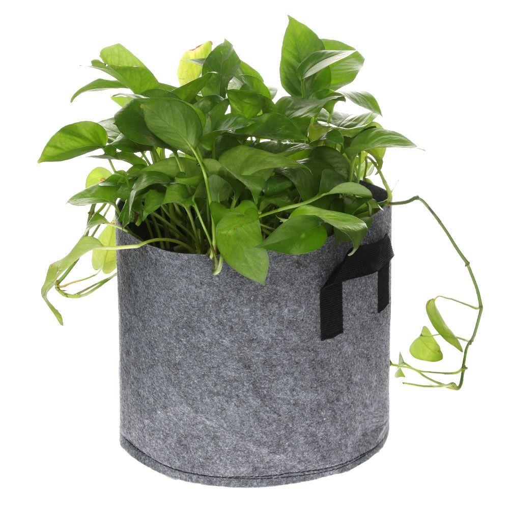 Non-woven Material Fabric Vegetable Jardin Grey Color Potato Strawberry Bag Seedling Grow Bags Home Garden Tools Big Plant Pot