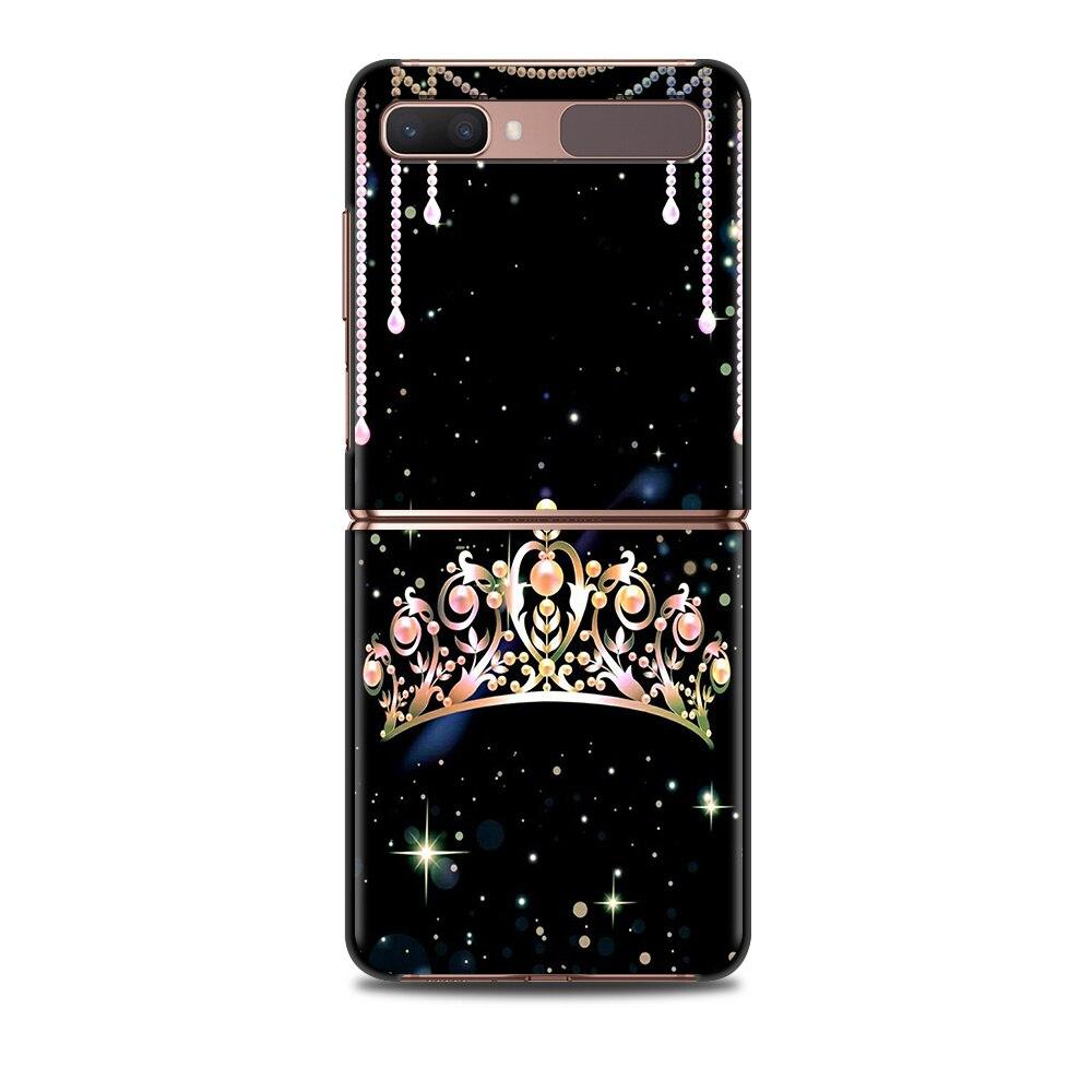 Etui Na Telefon Zflip4 Dla Samsung Z Flip3 5G z flip 3 5G zFlip Pokrowiec Muszla Na Telefon Komórkowy Caso Telefon Komórkowy Fundas Mama Królowa Księżniczka