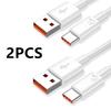 Phone Charger USB Cable 6A 65W Fast Charging Usb C Cable for Xiaomi Redmi Realme Samsung Mobile Phone Accessories Type C Cable