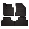 Dywaniki Samochodowe Gumowe Do: Kia Carens IV Minivan (2013-2018) - Czarne, Dopasowane