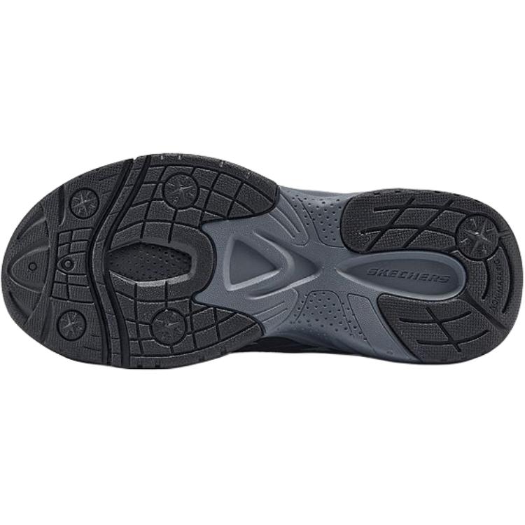 Skechers Kids Versatile Comfortable Non-Slip Durable Low-Top Casual Shoes Kids sneaker Black Gray 405332L-BKCC
