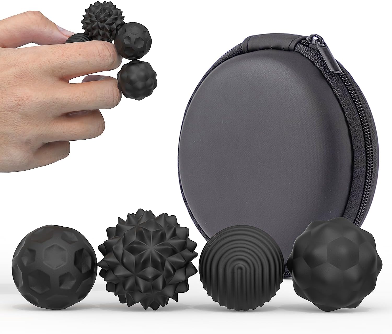 

Magnetic Sensory Fidget Ball Toy Hand Roller Stress Anxiety Relief Magnet Balls for Adults Quiet Executive Office Desk Gift