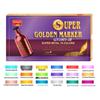 Marcador Metálico Super Dorado Flash para Tarjeta Negra, Destellos en Fotos, Álbumes DIY y Manualidades de Graffiti