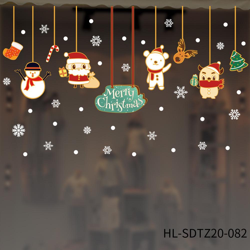 

Украшение Очаровательные Рождественские Статические Наклейки Для Окон И Дверей Идеально Подходят Для Сезонных Праздников SDTZ20082