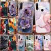 Artistic Marble Texture Phone Case For Huawei P30 Lite P20 Pro Y6 Y7 Honor 400 200 20 X8b X8a X8c Soft Clear Transparent Cover