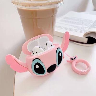 Applicable AirPods 1 Protective Case Cute Cartoon Silicone 1st Generation 1st Generation 4th Generation New 3rd Generation Apple Wireless Earphone Cas