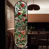 Retro Colorful Rose Flower Window Film Self-Adhesive Privacy Protection Glass Film European Style Home Decoration Sticker