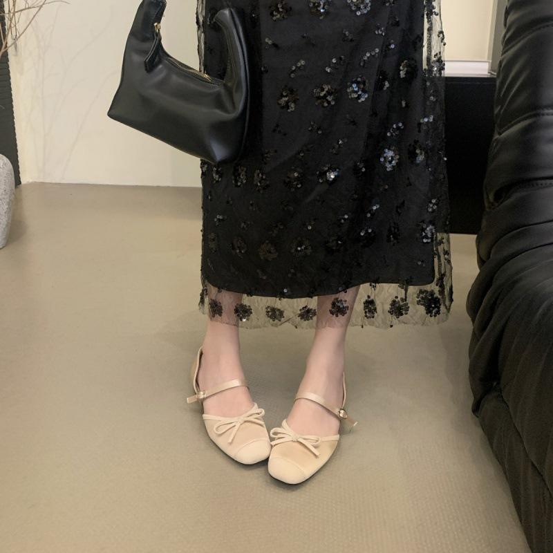 2025 Autumn and Winter New Fashion French Small Fragrant Gentle Evening Shoes with Flat Ballet Shoes