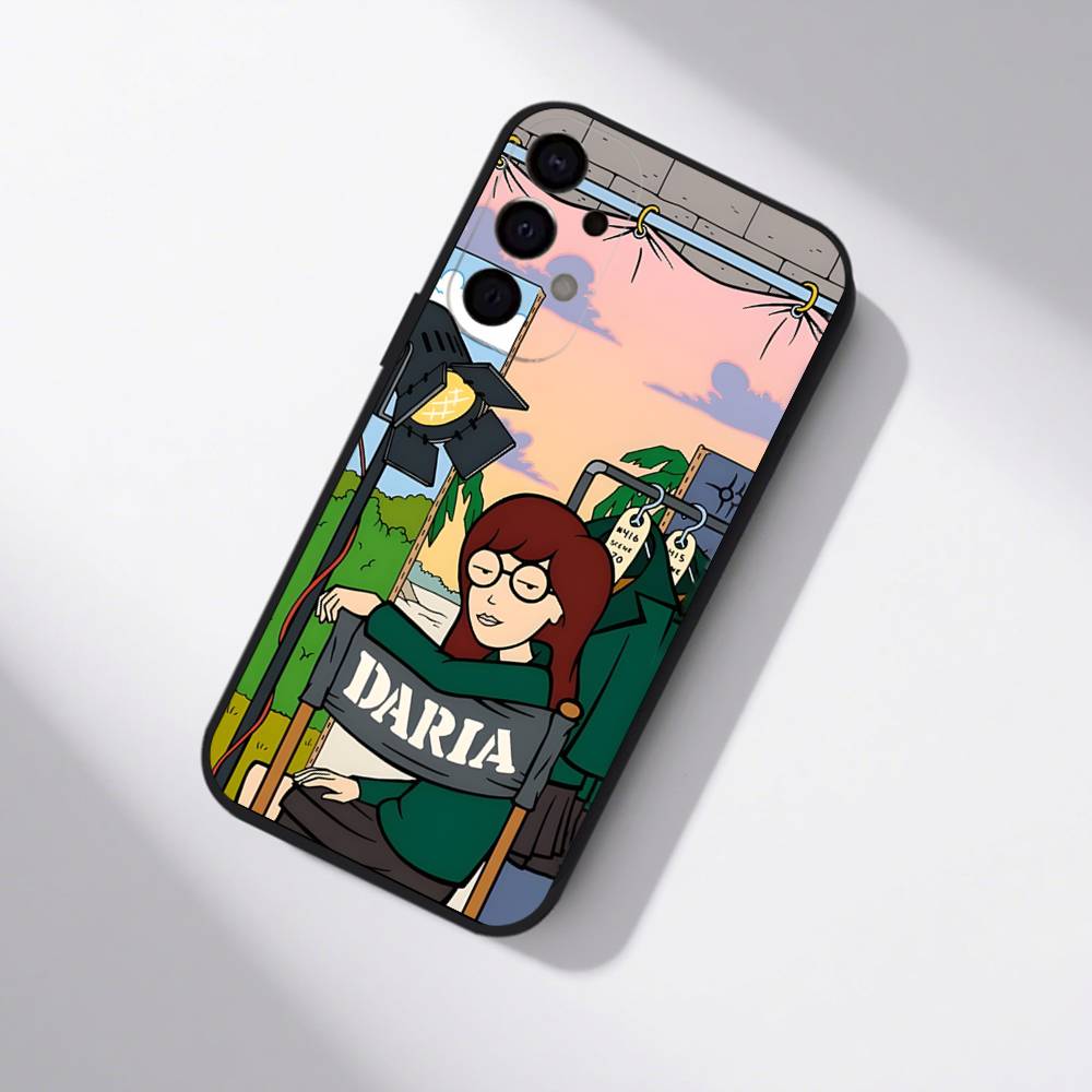 Daria Cool Girl Fashion Phone Case For Samsung S25,S24,S21,S22,S23,S30,Ultra,S20,Plus,Fe,Lite,5G Black Cover