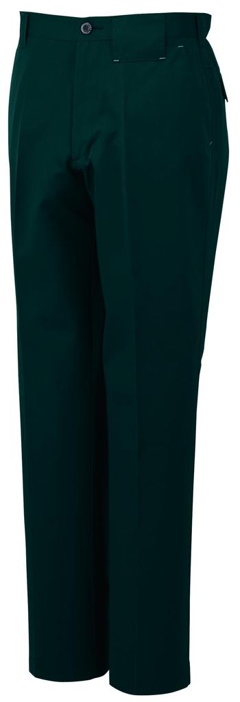 [COCOS Nobuoka] A-3173 Tuckless Slacks, Green, Size 62